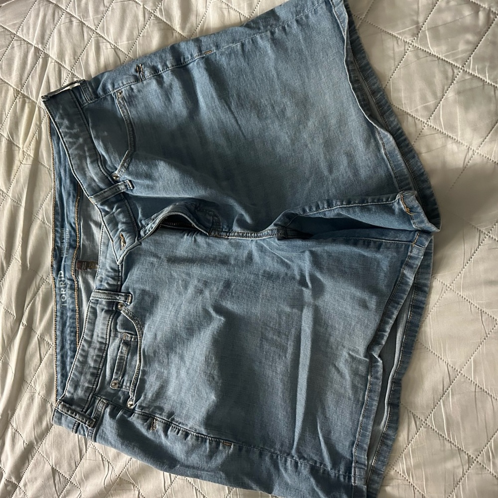 Torrid Light Blue Denim Shorts